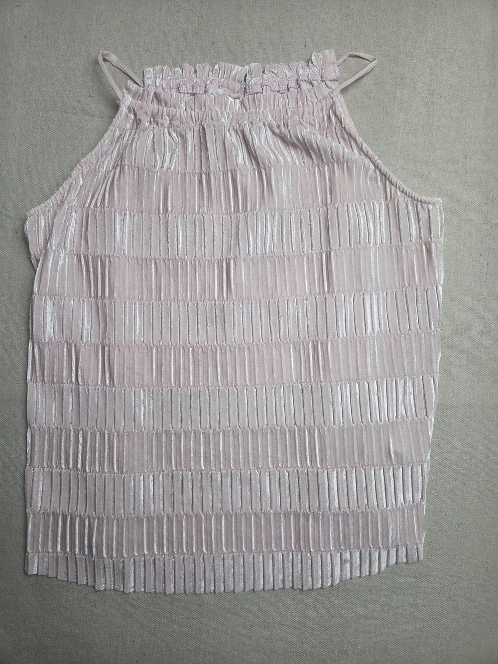 Maurices Blush Pleated Halter Camisole - Picture 2 of 9